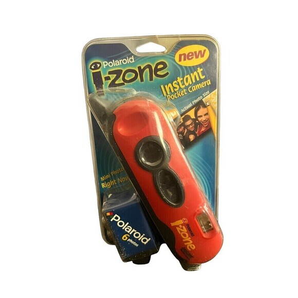 New Vintage Polaroid I-Zone Instant Camera With FM Radio In RED - Picture 1 of 6
